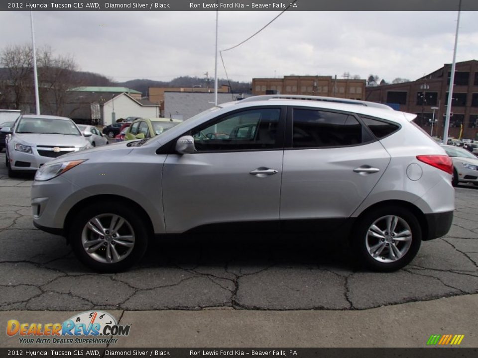 2012 Hyundai Tucson GLS AWD Diamond Silver / Black Photo #5