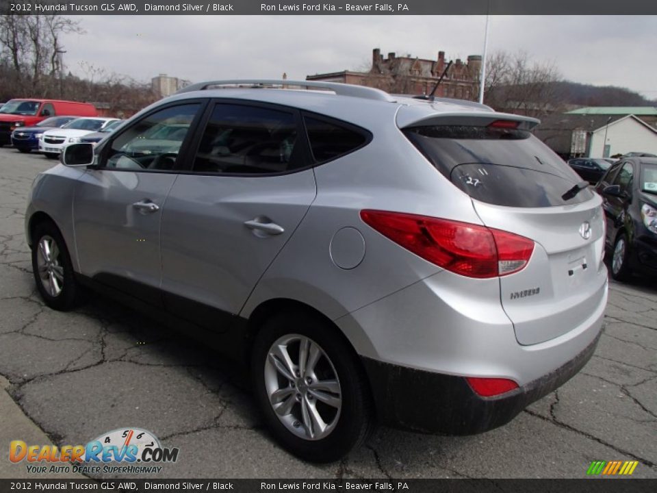 2012 Hyundai Tucson GLS AWD Diamond Silver / Black Photo #6