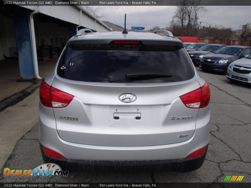 2012 Hyundai Tucson GLS AWD Diamond Silver / Black Photo #7