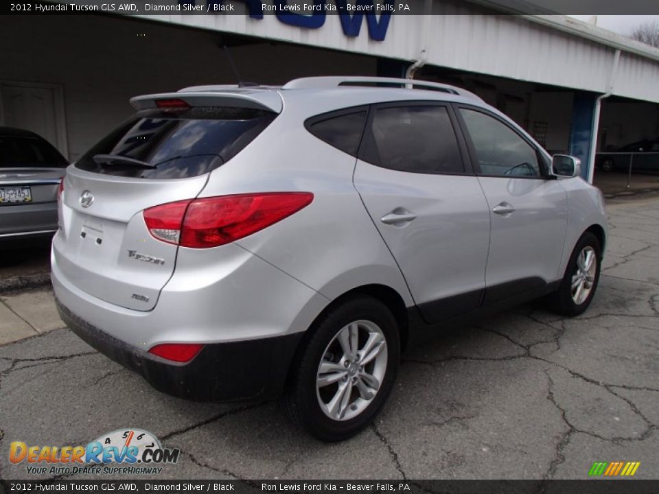 2012 Hyundai Tucson GLS AWD Diamond Silver / Black Photo #8