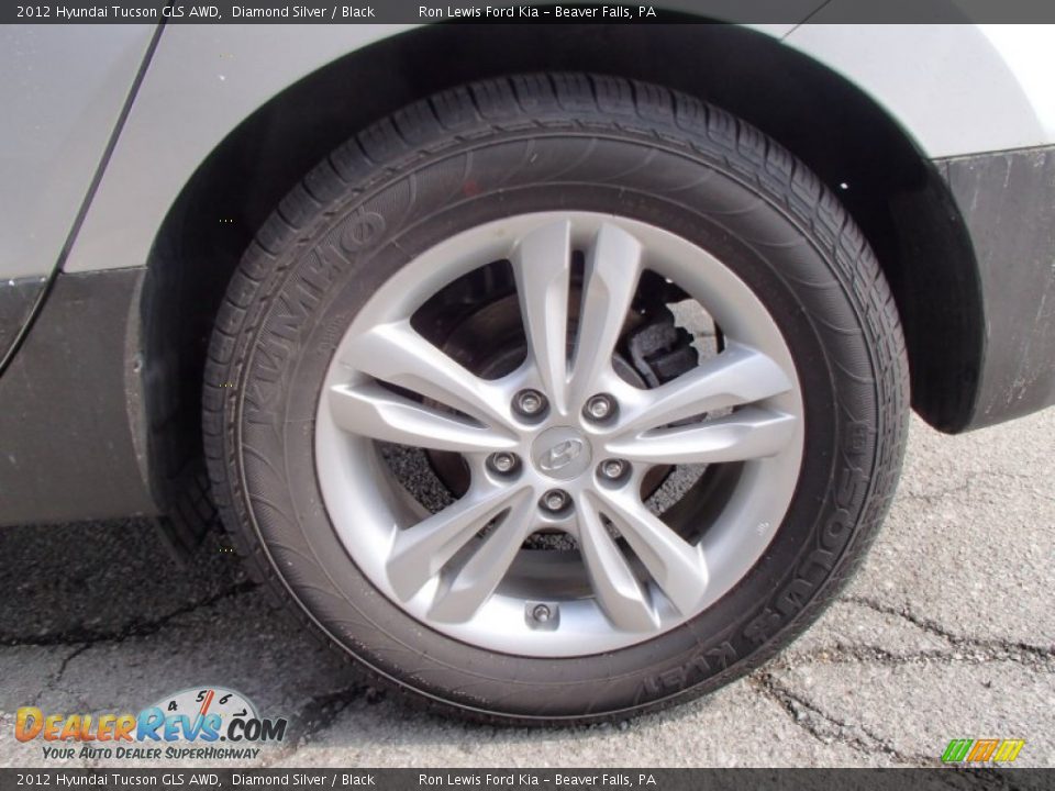 2012 Hyundai Tucson GLS AWD Diamond Silver / Black Photo #9