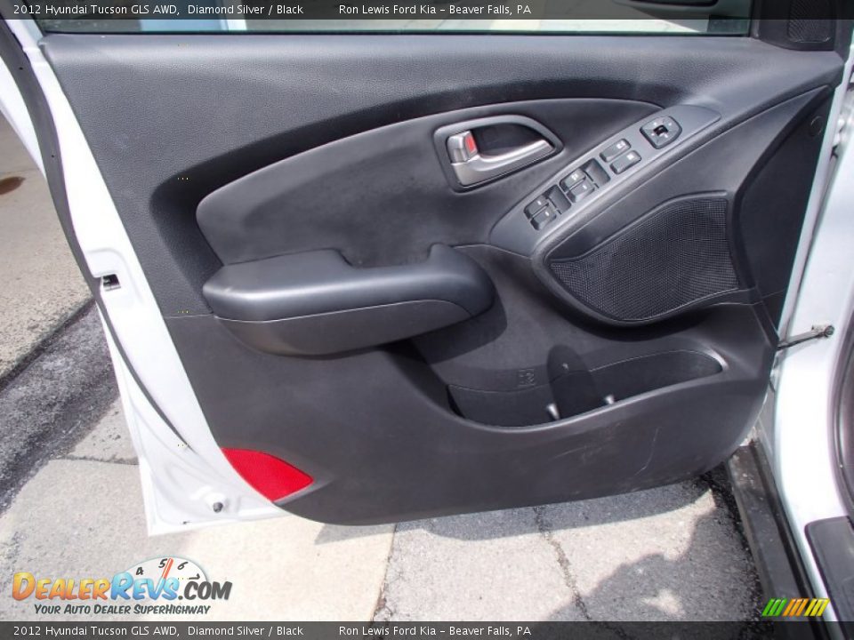 2012 Hyundai Tucson GLS AWD Diamond Silver / Black Photo #12