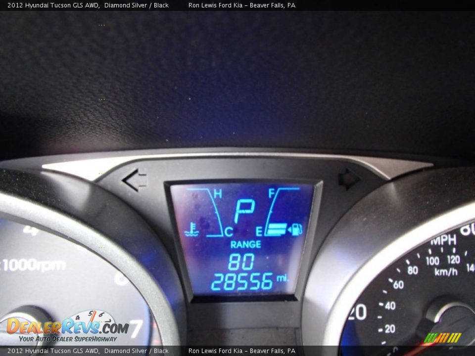 2012 Hyundai Tucson GLS AWD Diamond Silver / Black Photo #19