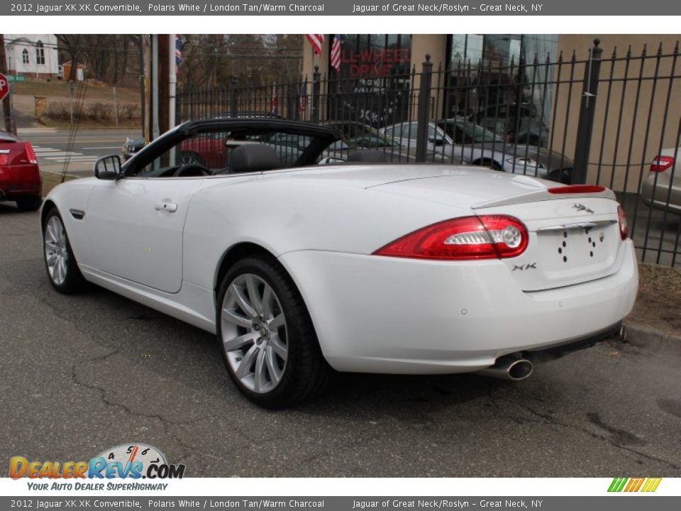 2012 Jaguar XK XK Convertible Polaris White / London Tan/Warm Charcoal Photo #4