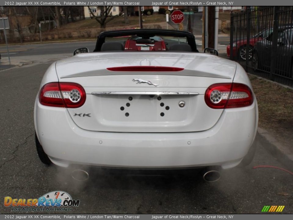 2012 Jaguar XK XK Convertible Polaris White / London Tan/Warm Charcoal Photo #5