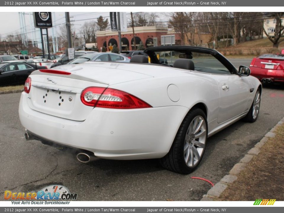 2012 Jaguar XK XK Convertible Polaris White / London Tan/Warm Charcoal Photo #6