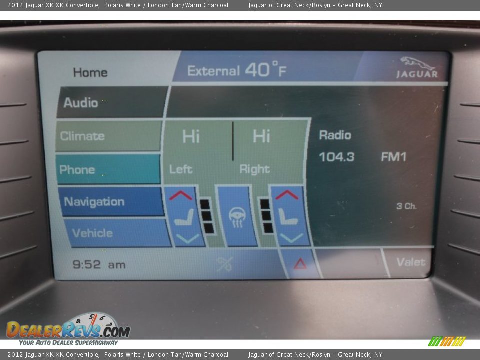 Controls of 2012 Jaguar XK XK Convertible Photo #18