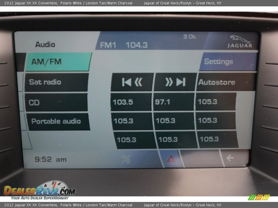 Controls of 2012 Jaguar XK XK Convertible Photo #20