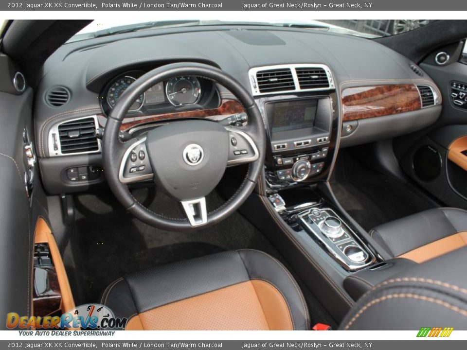 London Tan/Warm Charcoal Interior - 2012 Jaguar XK XK Convertible Photo #25