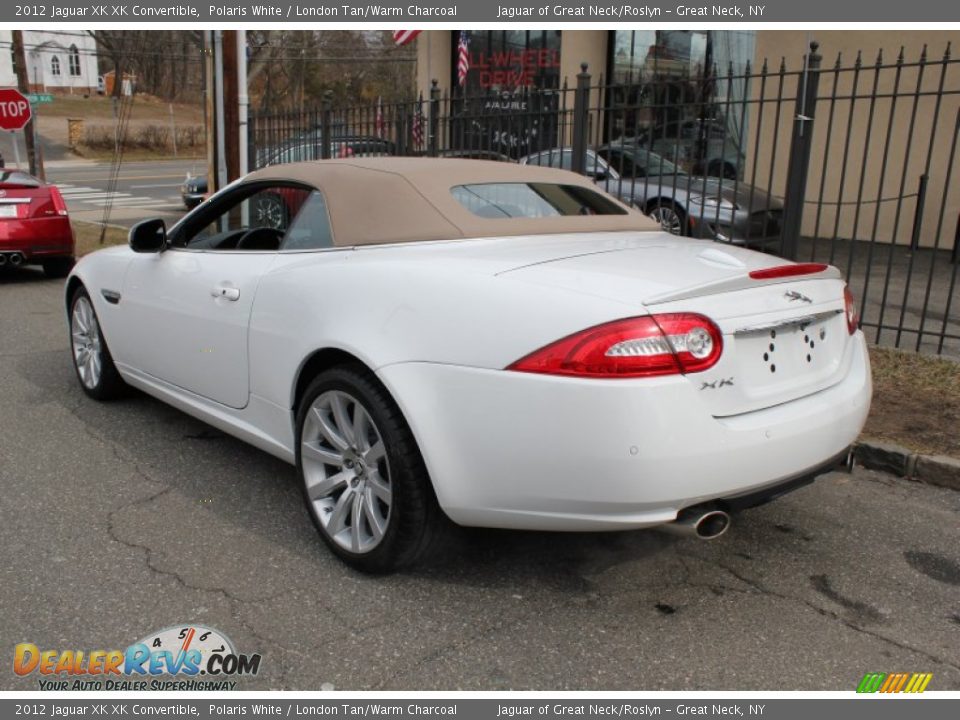 2012 Jaguar XK XK Convertible Polaris White / London Tan/Warm Charcoal Photo #27