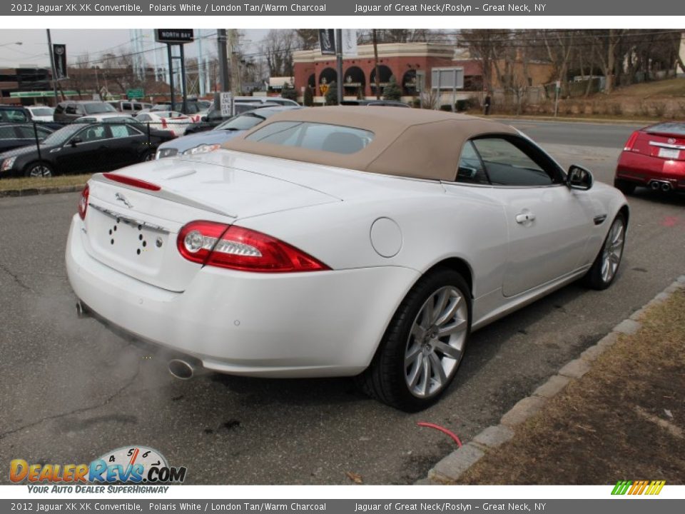 2012 Jaguar XK XK Convertible Polaris White / London Tan/Warm Charcoal Photo #28