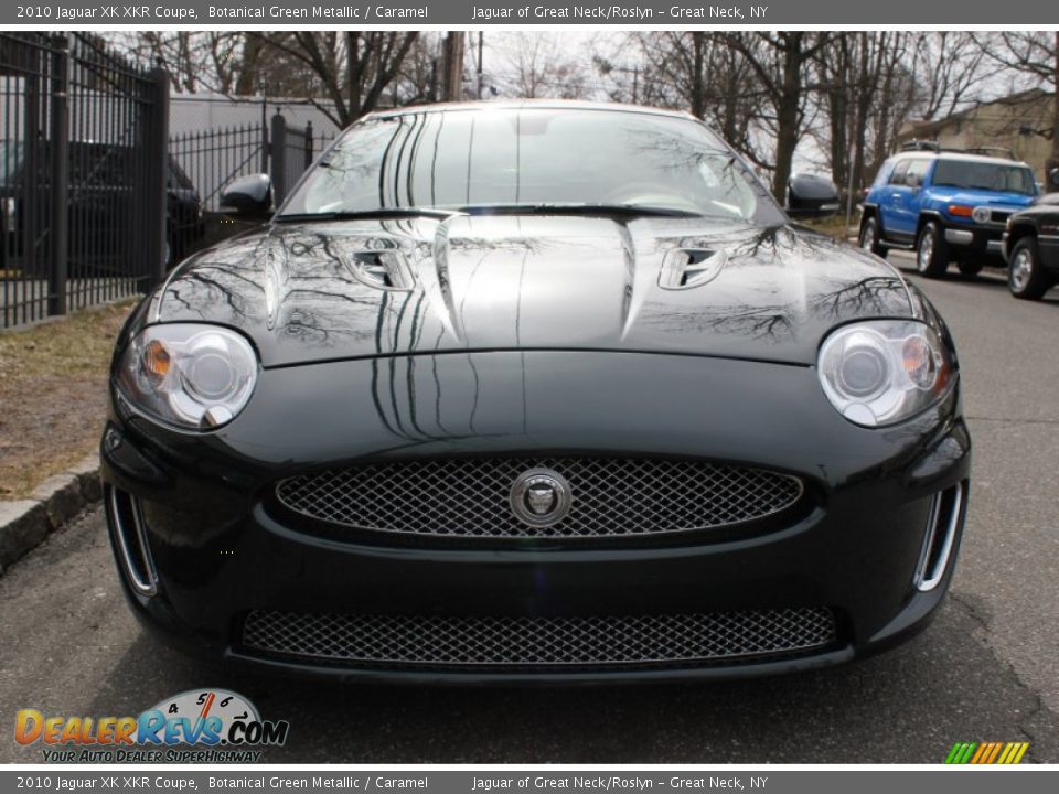 2010 Jaguar XK XKR Coupe Botanical Green Metallic / Caramel Photo #2
