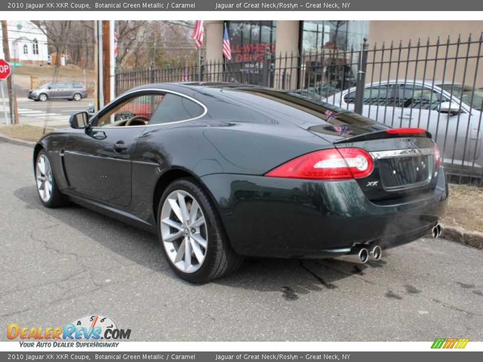 2010 Jaguar XK XKR Coupe Botanical Green Metallic / Caramel Photo #4