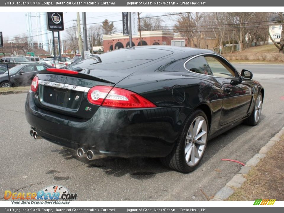 2010 Jaguar XK XKR Coupe Botanical Green Metallic / Caramel Photo #6