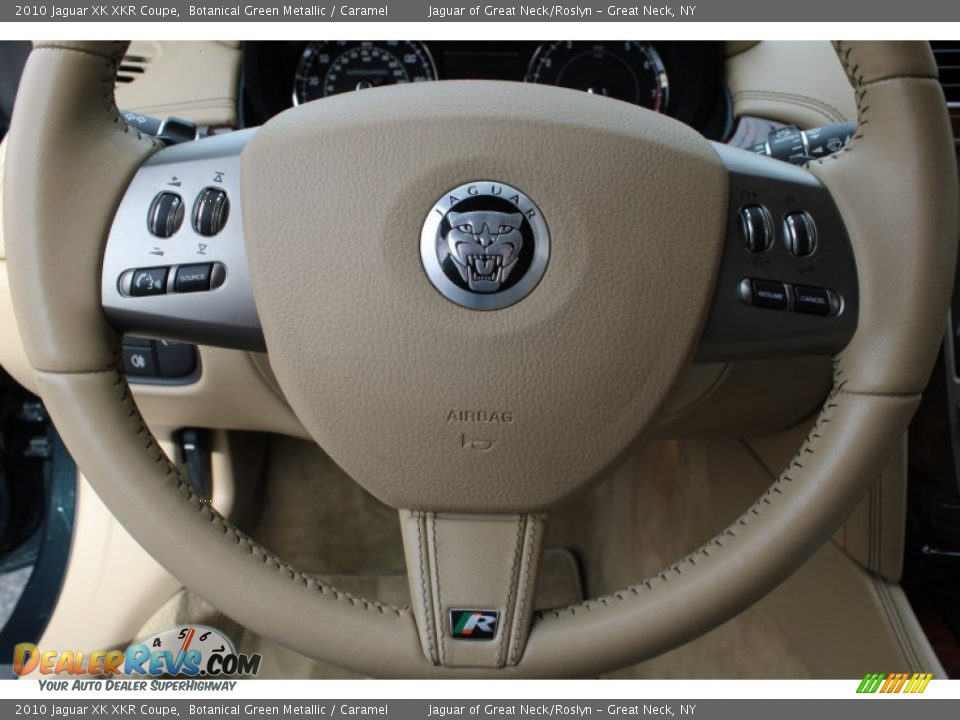 2010 Jaguar XK XKR Coupe Botanical Green Metallic / Caramel Photo #24