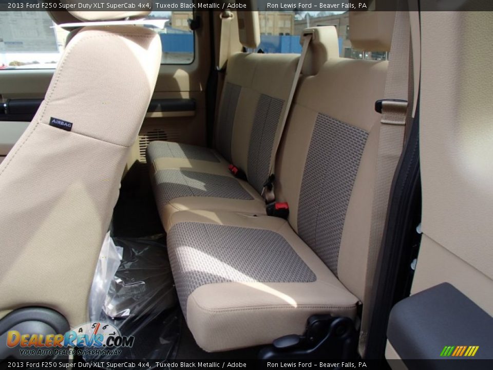 Rear Seat of 2013 Ford F250 Super Duty XLT SuperCab 4x4 Photo #13