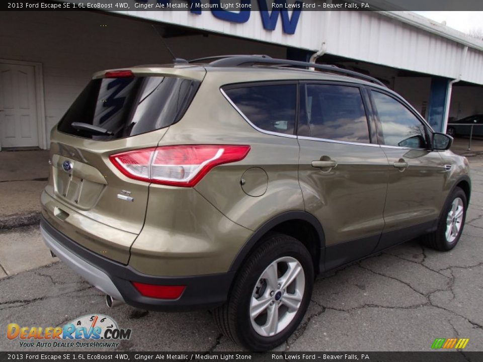 2013 Ford Escape SE 1.6L EcoBoost 4WD Ginger Ale Metallic / Medium Light Stone Photo #8