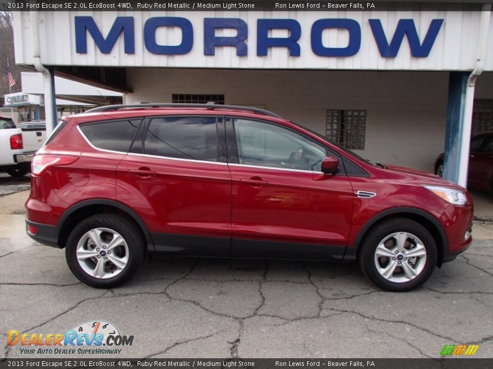 2013 Ford Escape SE 2.0L EcoBoost 4WD Ruby Red Metallic / Medium Light Stone Photo #1