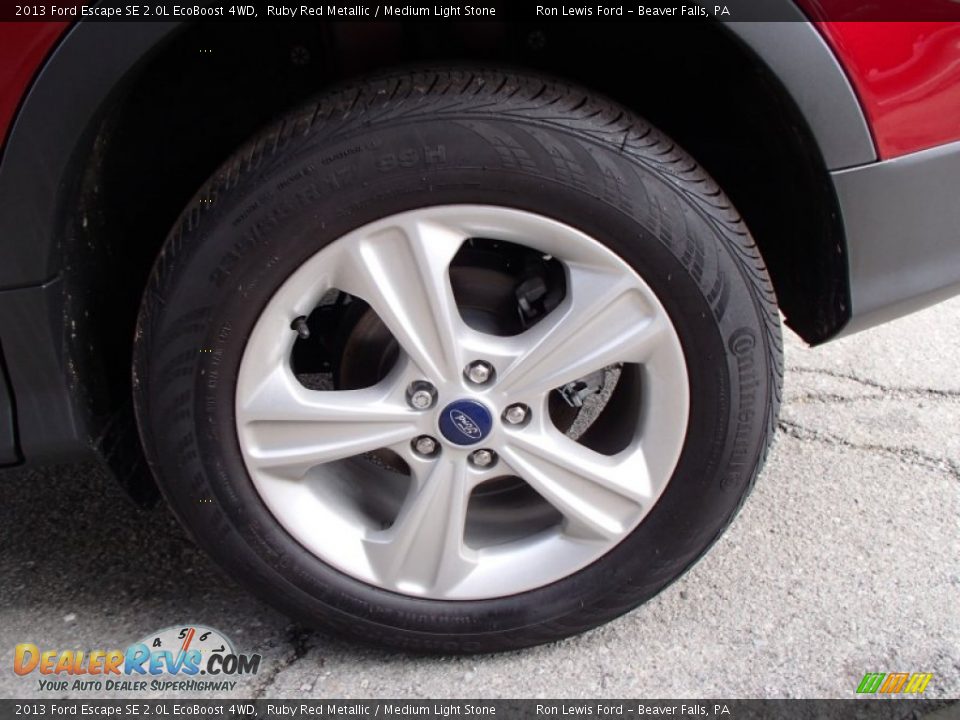 2013 Ford Escape SE 2.0L EcoBoost 4WD Ruby Red Metallic / Medium Light Stone Photo #9