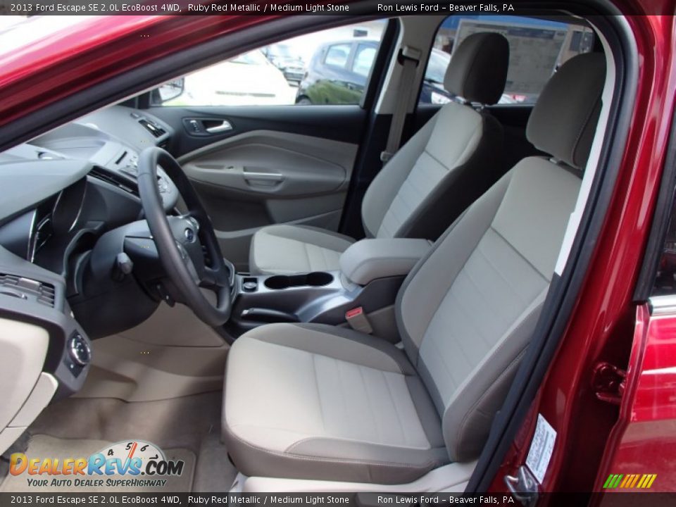 2013 Ford Escape SE 2.0L EcoBoost 4WD Ruby Red Metallic / Medium Light Stone Photo #11