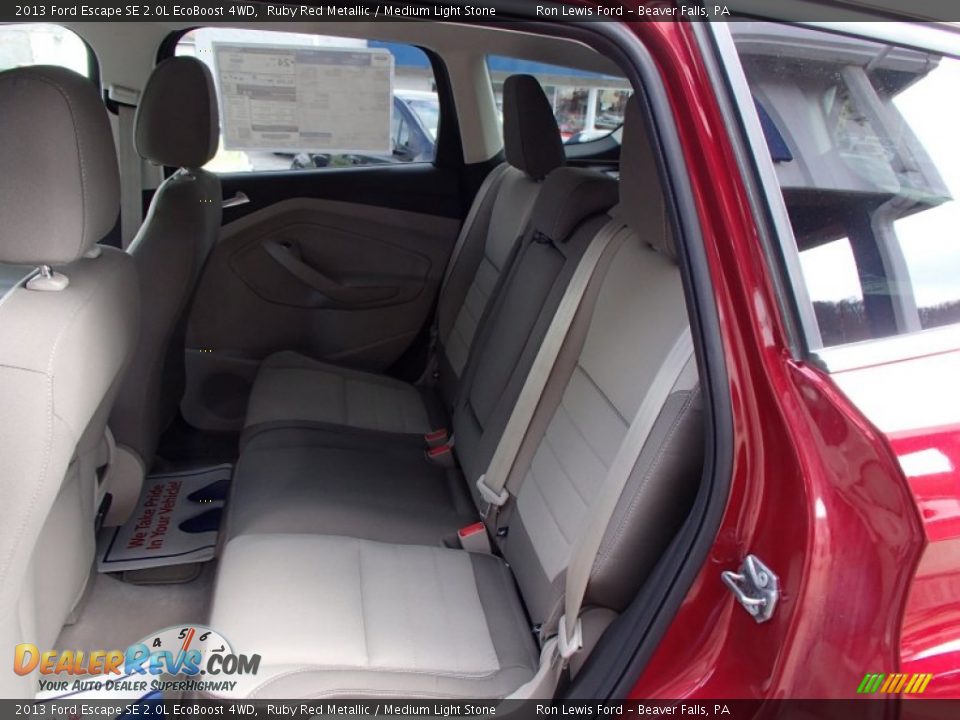 2013 Ford Escape SE 2.0L EcoBoost 4WD Ruby Red Metallic / Medium Light Stone Photo #13