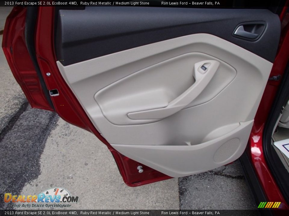 2013 Ford Escape SE 2.0L EcoBoost 4WD Ruby Red Metallic / Medium Light Stone Photo #14