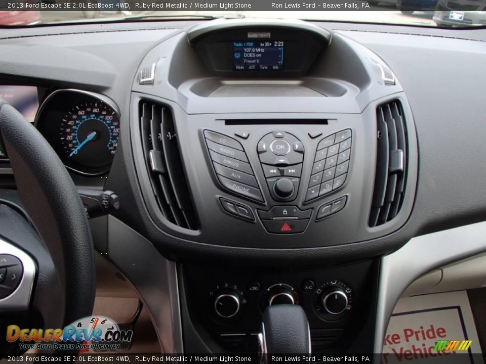 2013 Ford Escape SE 2.0L EcoBoost 4WD Ruby Red Metallic / Medium Light Stone Photo #16