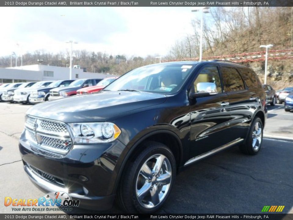 2013 Dodge Durango Citadel AWD Brilliant Black Crystal Pearl / Black/Tan Photo #1