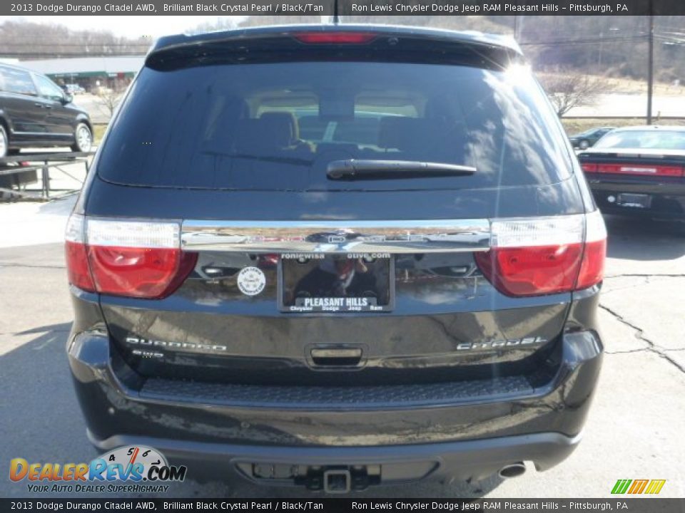 2013 Dodge Durango Citadel AWD Brilliant Black Crystal Pearl / Black/Tan Photo #2