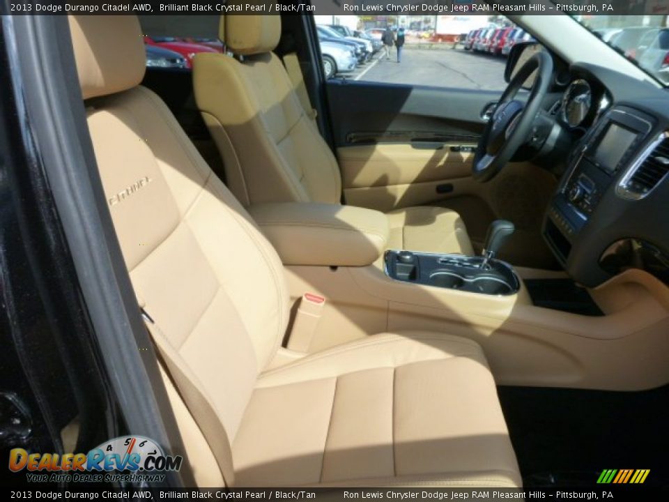 2013 Dodge Durango Citadel AWD Brilliant Black Crystal Pearl / Black/Tan Photo #8