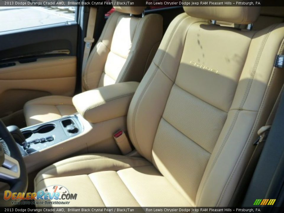 2013 Dodge Durango Citadel AWD Brilliant Black Crystal Pearl / Black/Tan Photo #11