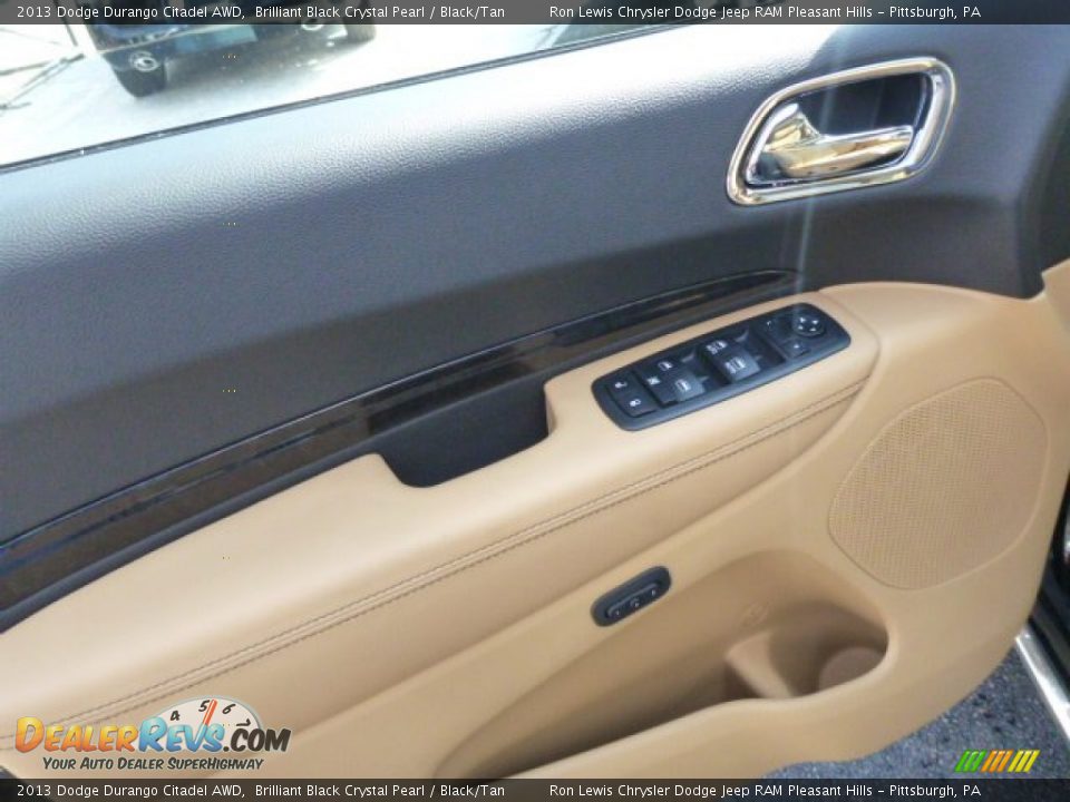 2013 Dodge Durango Citadel AWD Brilliant Black Crystal Pearl / Black/Tan Photo #15