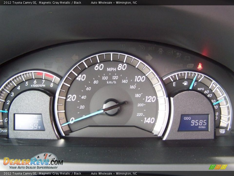 2012 Toyota Camry SE Magnetic Gray Metallic / Black Photo #17