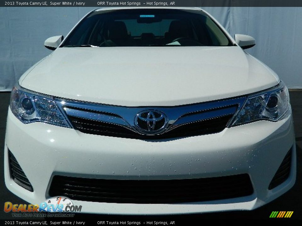 2013 Toyota Camry LE Super White / Ivory Photo #3