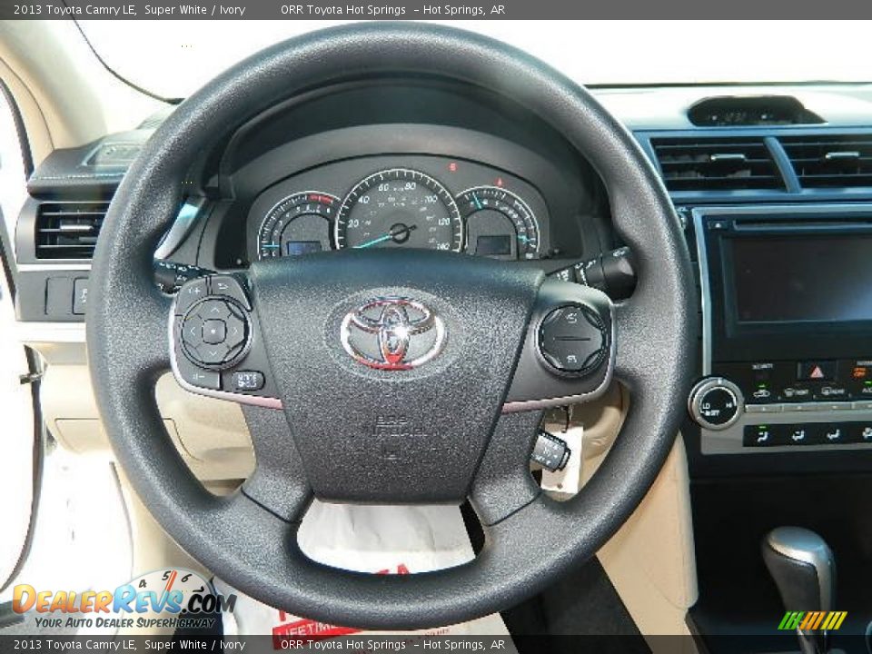 2013 Toyota Camry LE Super White / Ivory Photo #9