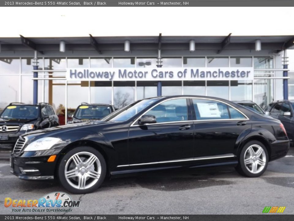 2013 Mercedes-Benz S 550 4Matic Sedan Black / Black Photo #1