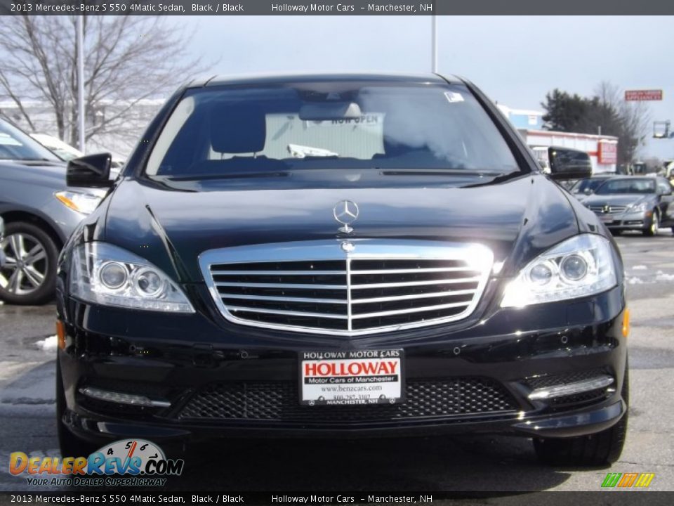 2013 Mercedes-Benz S 550 4Matic Sedan Black / Black Photo #2