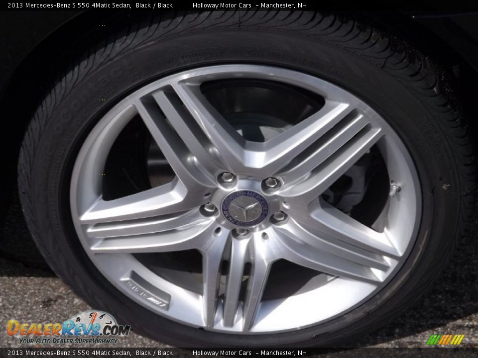 2013 Mercedes-Benz S 550 4Matic Sedan Black / Black Photo #5