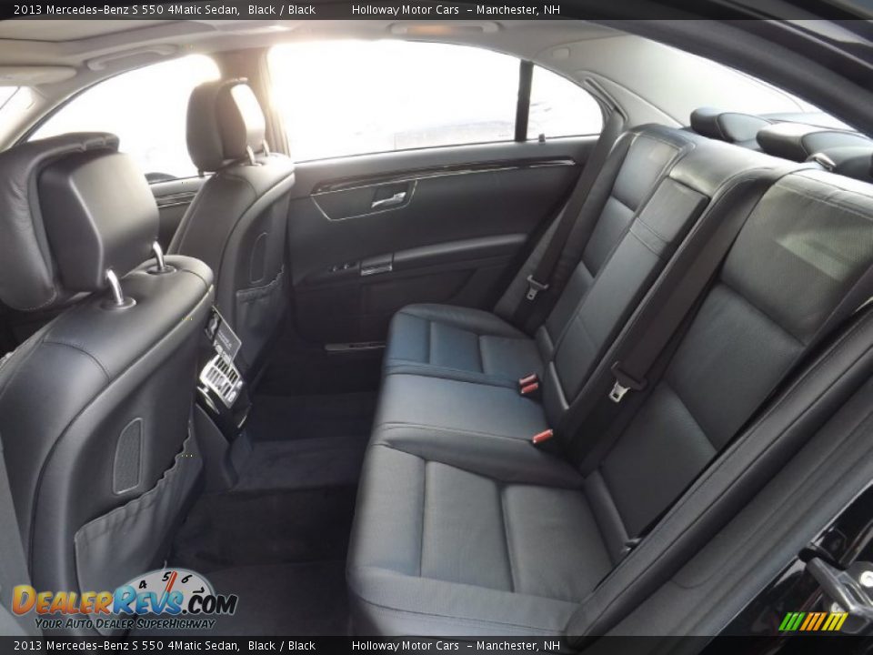 2013 Mercedes-Benz S 550 4Matic Sedan Black / Black Photo #6