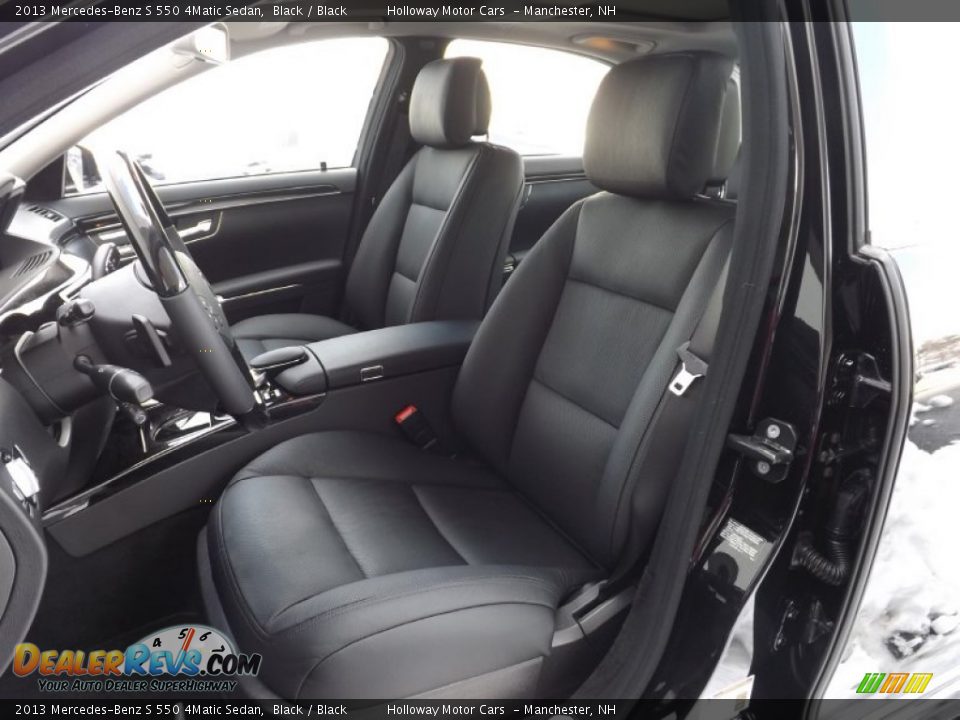 2013 Mercedes-Benz S 550 4Matic Sedan Black / Black Photo #10