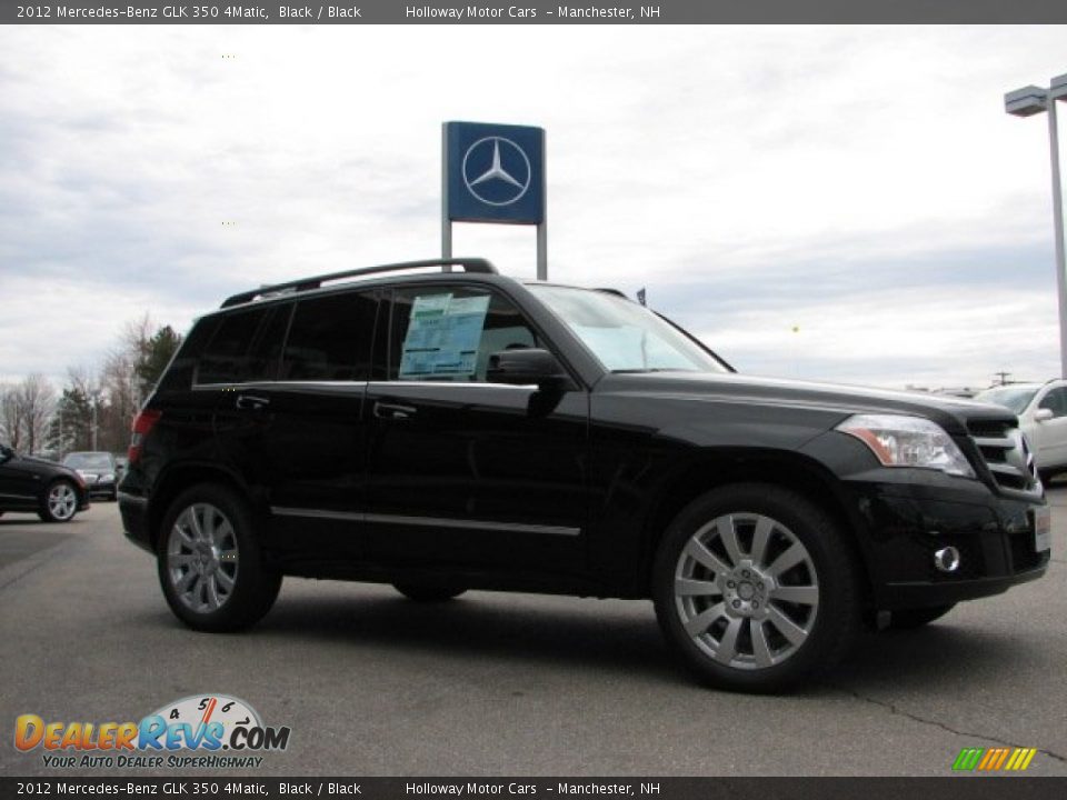2012 Mercedes-Benz GLK 350 4Matic Black / Black Photo #3
