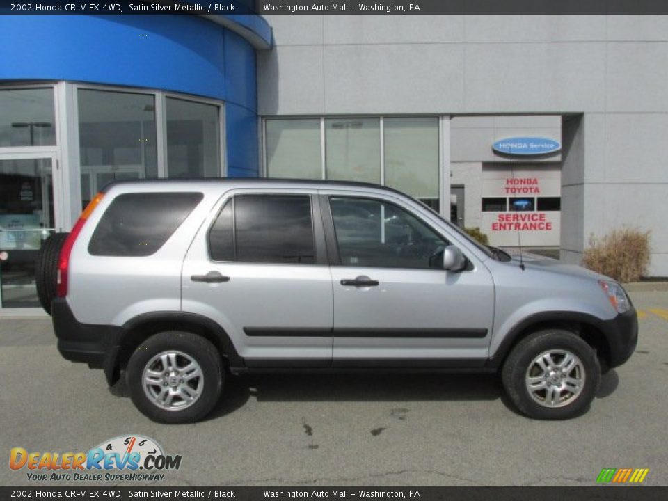 2002 Honda CR-V EX 4WD Satin Silver Metallic / Black Photo #2