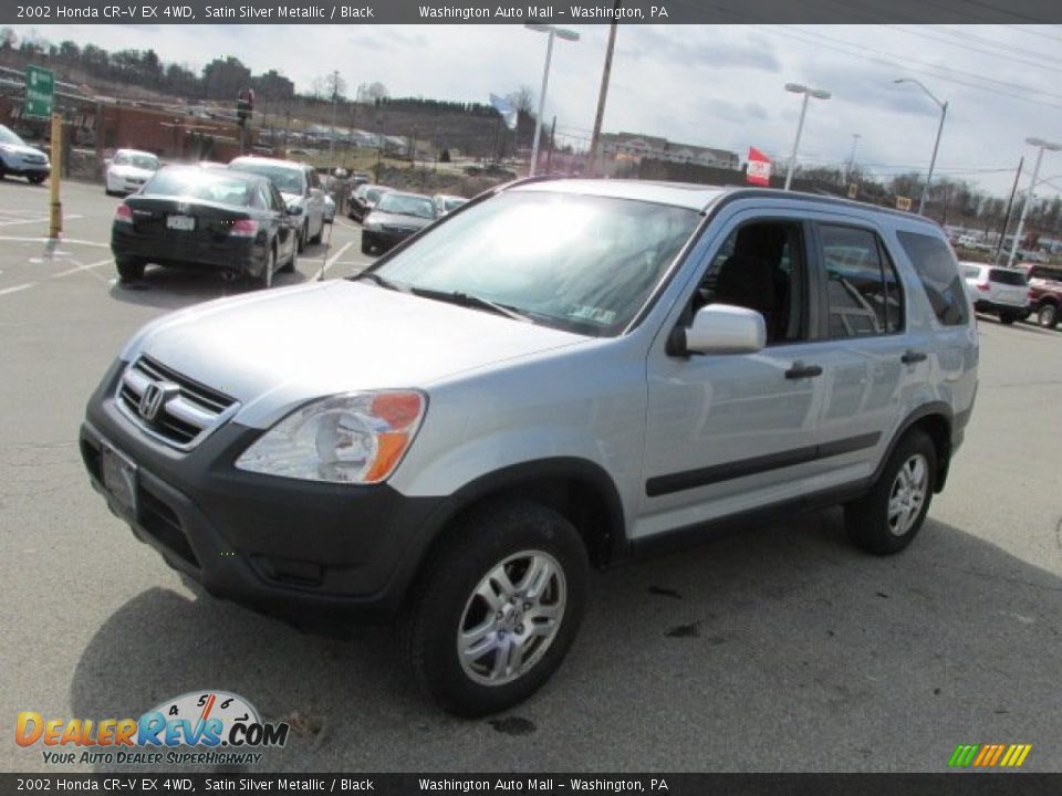 2002 Honda CR-V EX 4WD Satin Silver Metallic / Black Photo #4