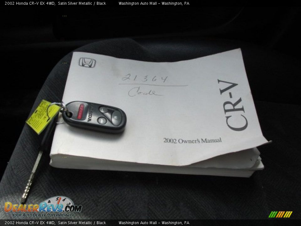 2002 Honda CR-V EX 4WD Satin Silver Metallic / Black Photo #18