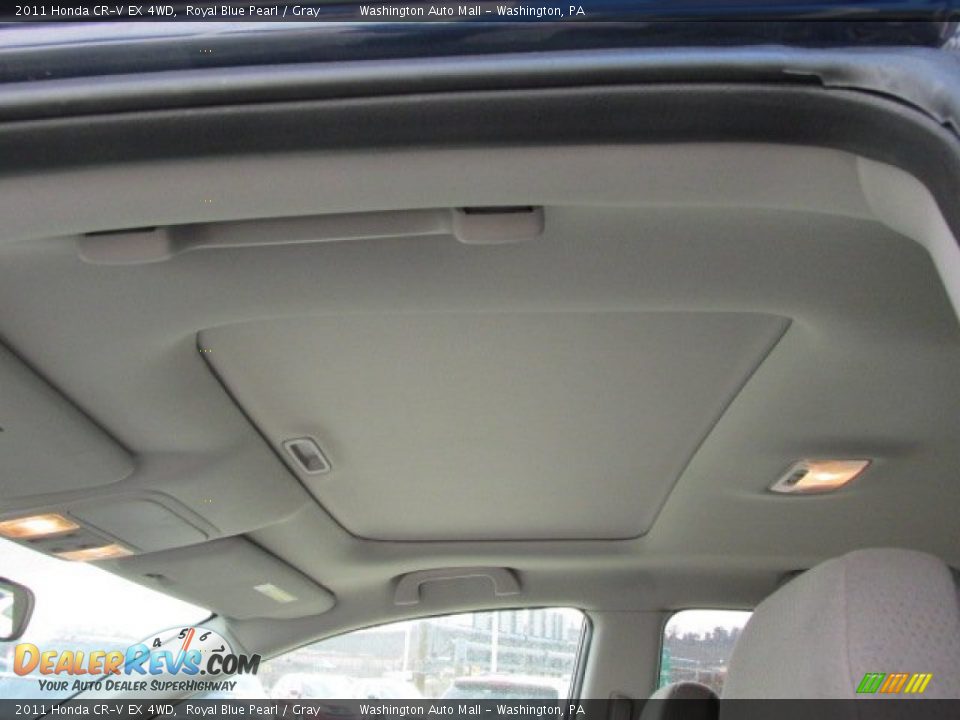 2011 Honda CR-V EX 4WD Royal Blue Pearl / Gray Photo #9