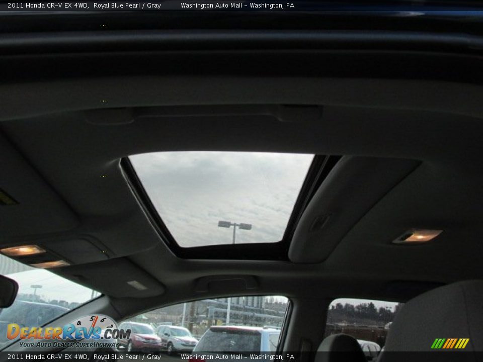 2011 Honda CR-V EX 4WD Royal Blue Pearl / Gray Photo #10
