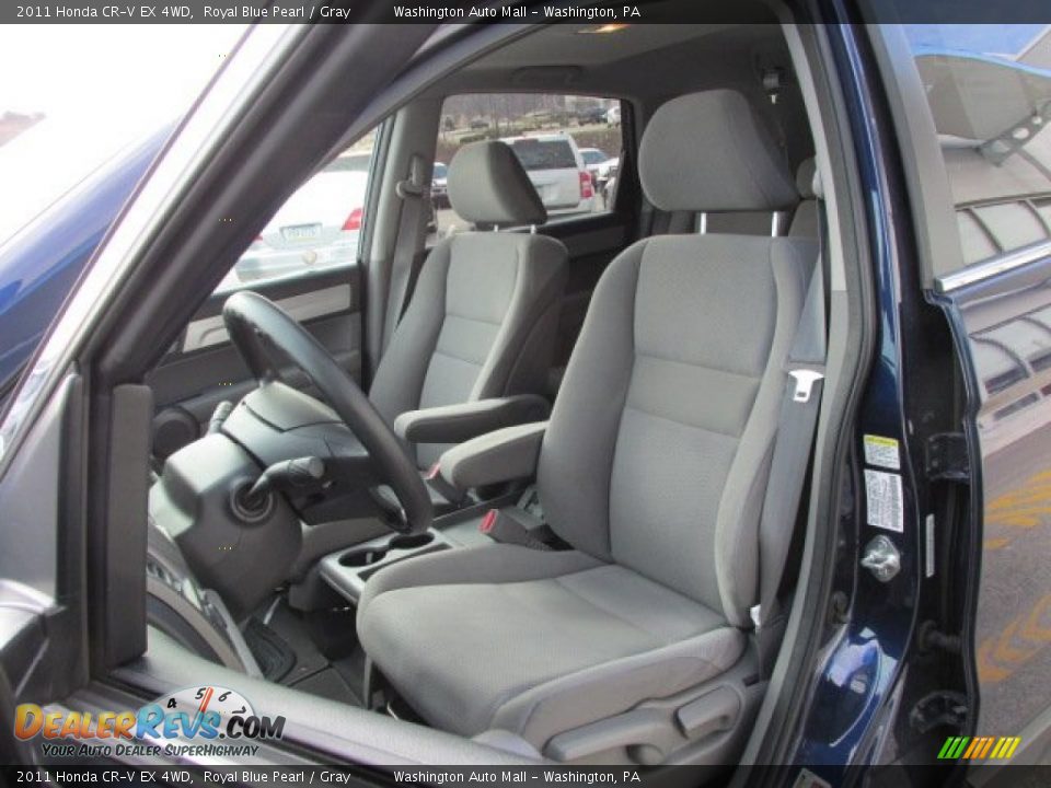 2011 Honda CR-V EX 4WD Royal Blue Pearl / Gray Photo #11