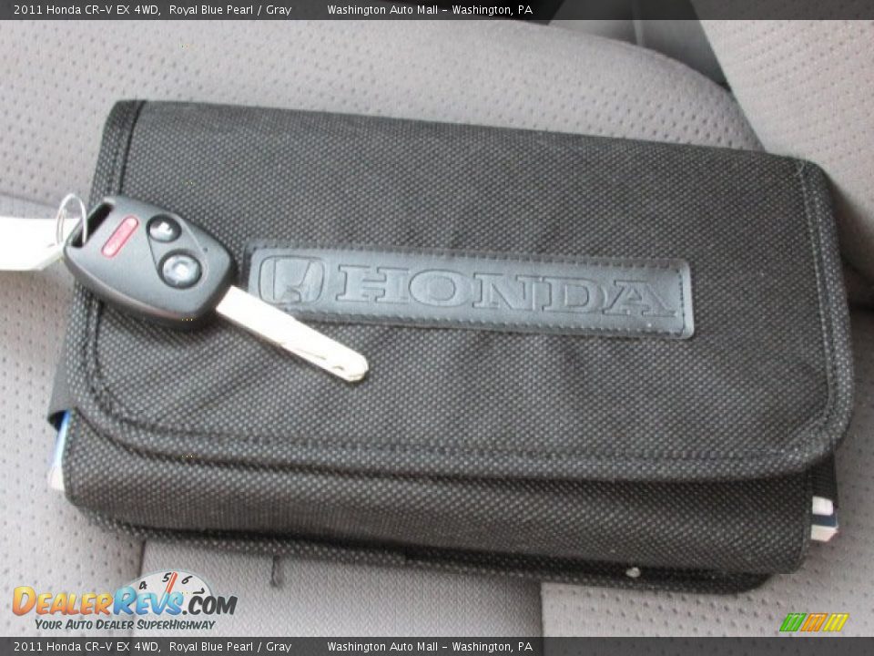 2011 Honda CR-V EX 4WD Royal Blue Pearl / Gray Photo #18