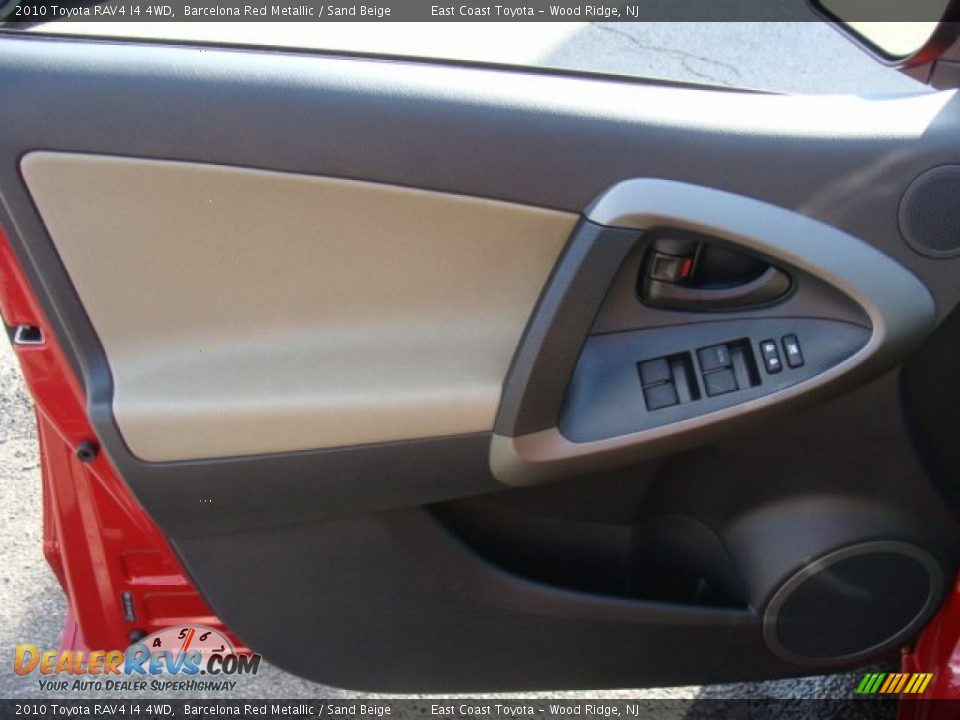 2010 Toyota RAV4 I4 4WD Barcelona Red Metallic / Sand Beige Photo #6