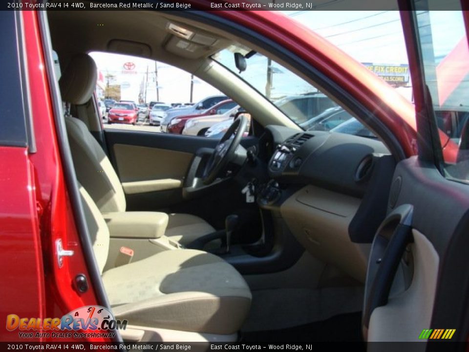 2010 Toyota RAV4 I4 4WD Barcelona Red Metallic / Sand Beige Photo #8